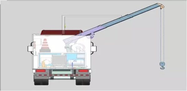 半折臂吊機服務(wù)工具車