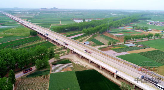 邳蒼分洪道特大橋右幅通車