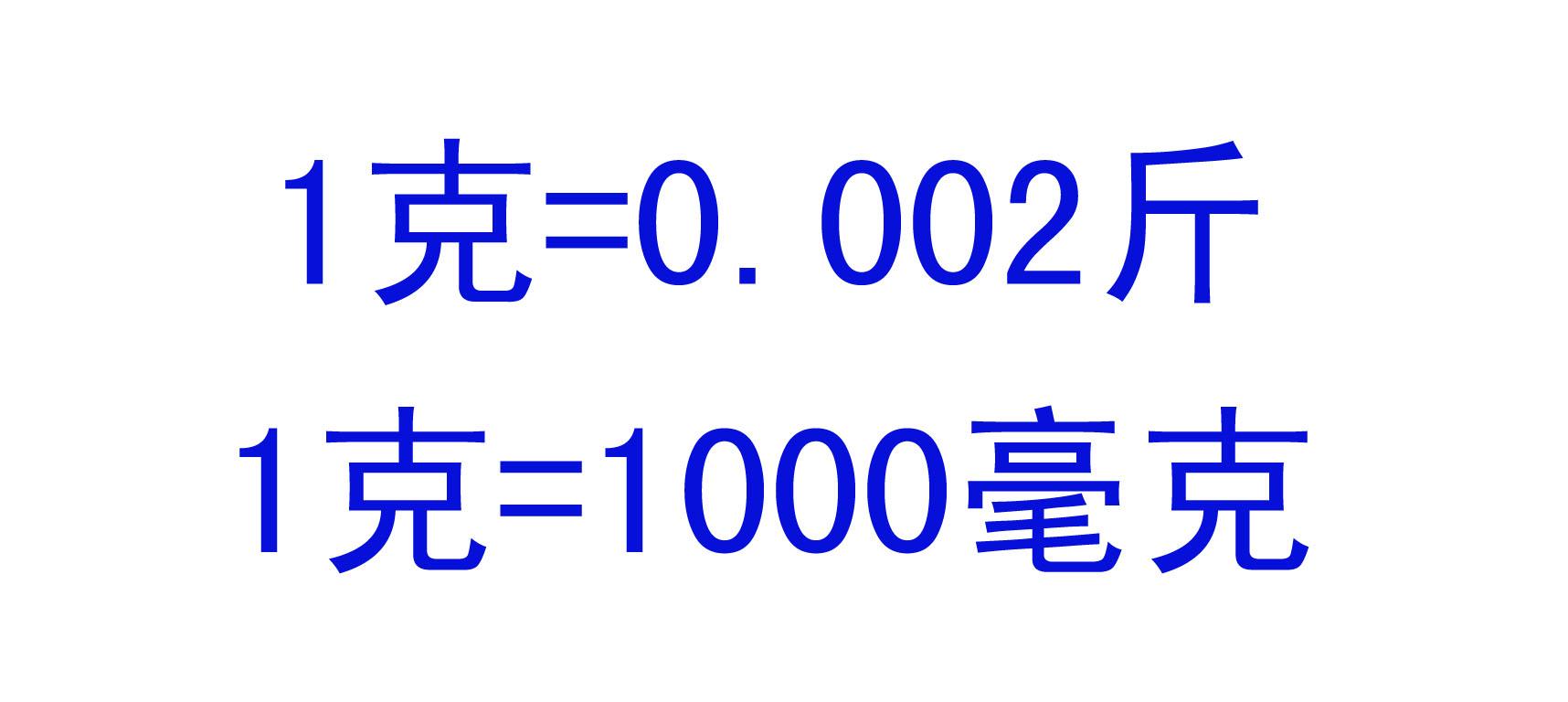 1克=1000毫克圖片