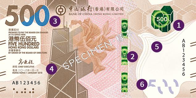 500港幣（香港金融管理局）